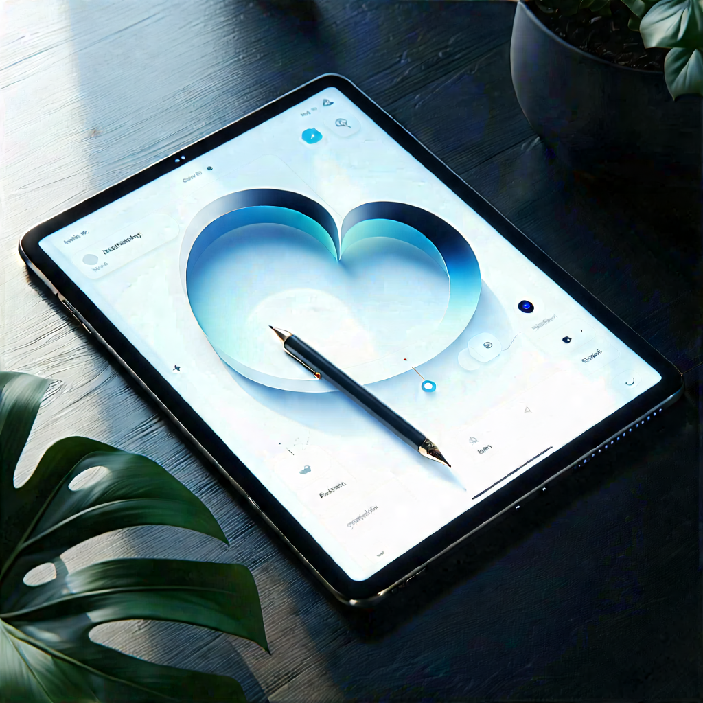Tech Isometric Design: Tablet With User Interface With Tablet Computer