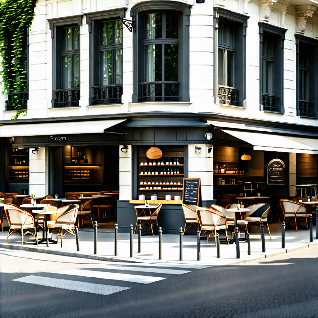 Urban Unreal Engine: Urban street with cafes and shops