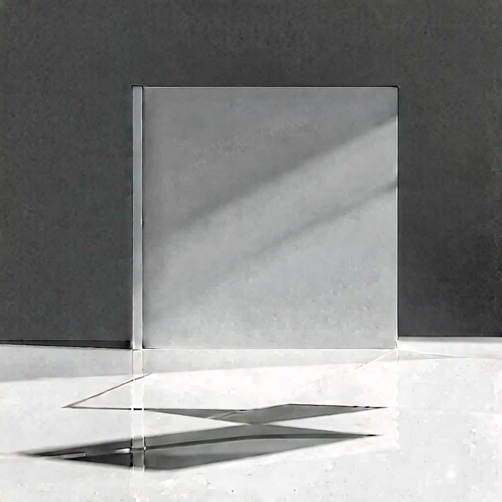Abstract Advertising Photography: Conceptual Representation Of Simplicity With Large, White,