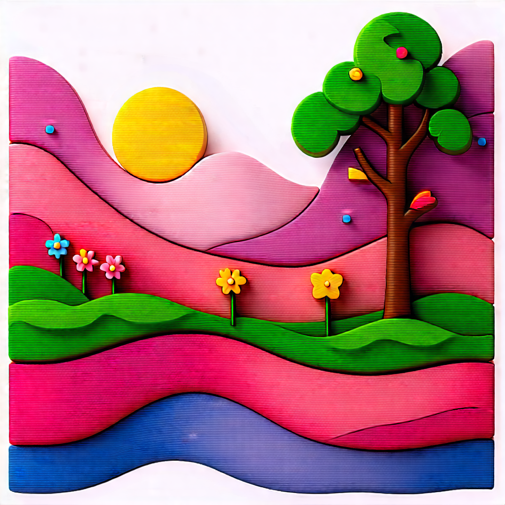 Lifestyle Diagram Style: Spring gardening during summer