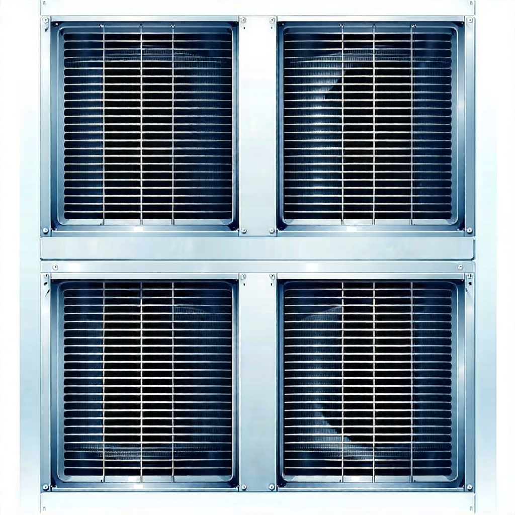 Tech Vector Art: Close-up of cooling system