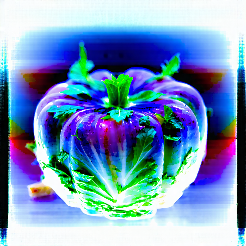 Lifestyle Lithograph: Plant-based Dish Prepared With Seasonal Produce With Close-up Purple