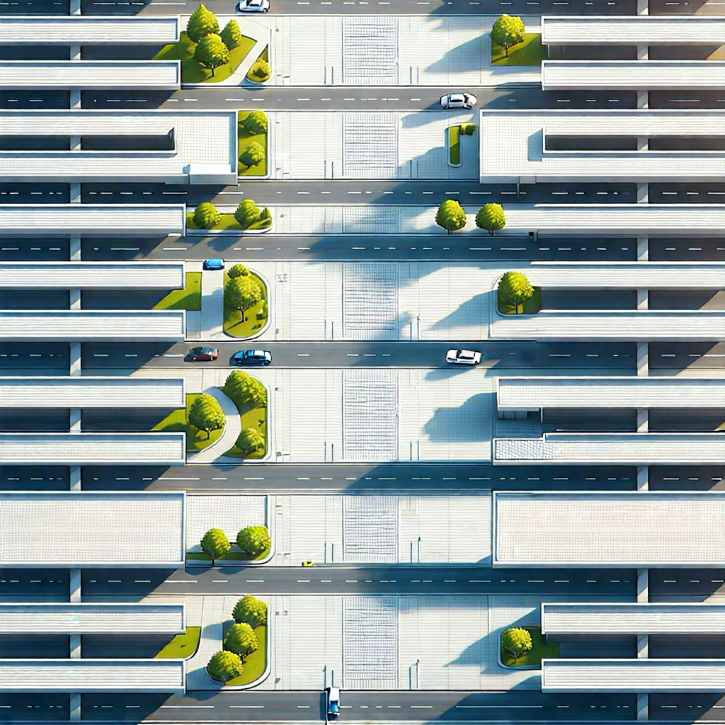 Urban Isometric Design: Aerial View Of Urban Renewal Area With Image, There