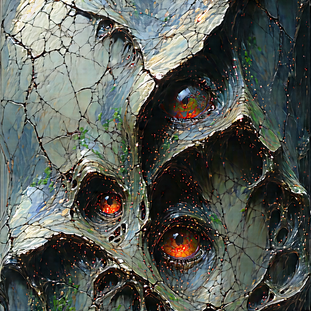 Abstract Concept Art: Macro view of textural detail