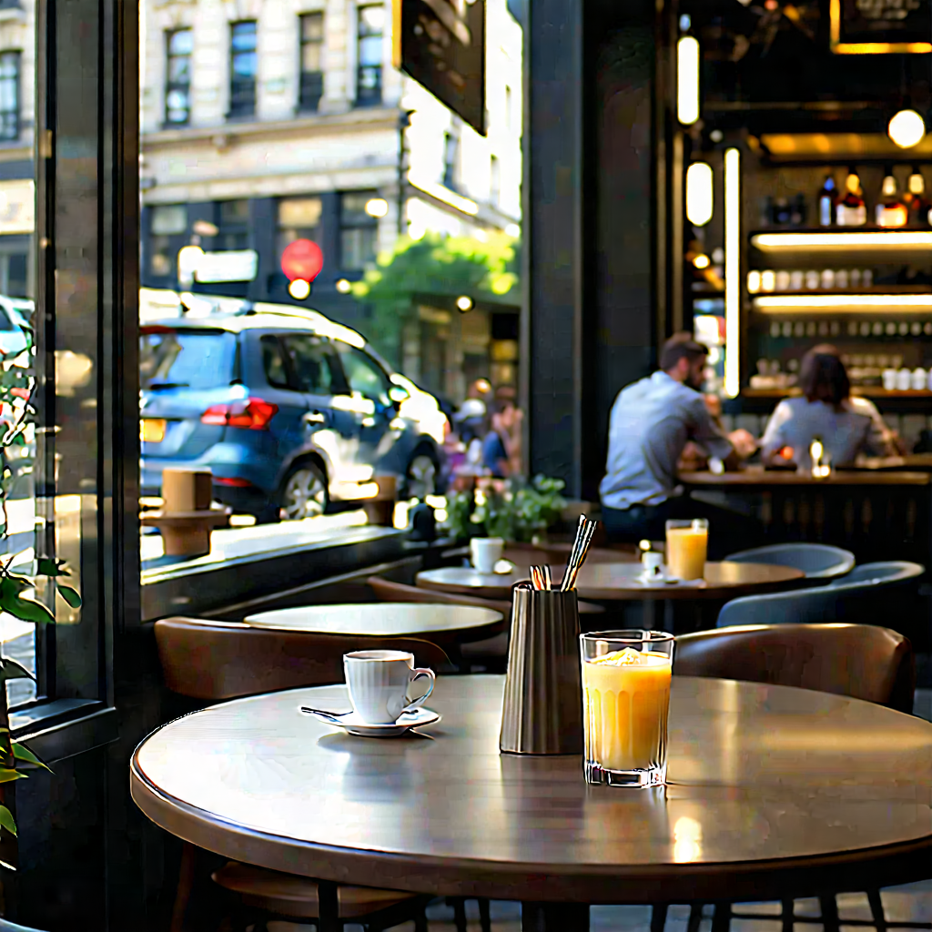 Urban Editorial Photography: Urban cafe culture scene