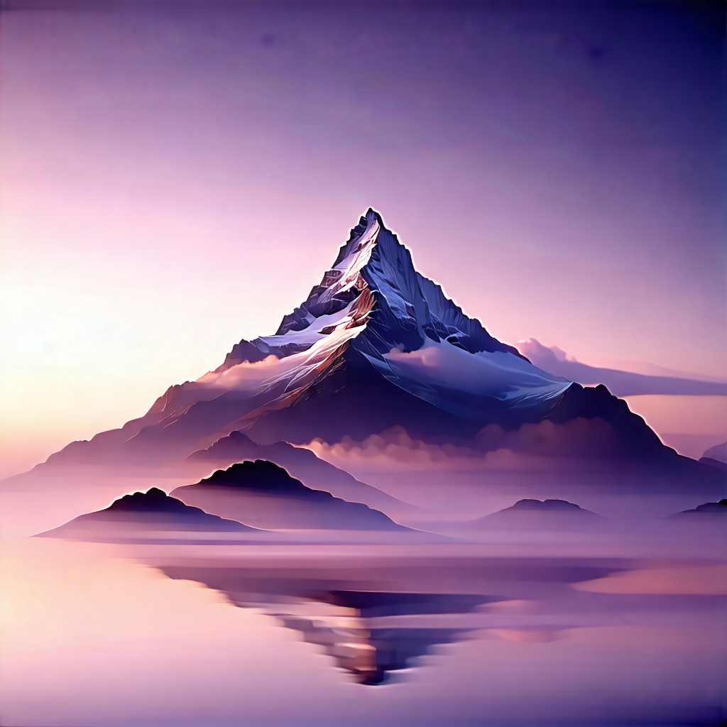 Nature Concept Art: Mist Over (mountain:1.36) Peak With Majestic Mountain