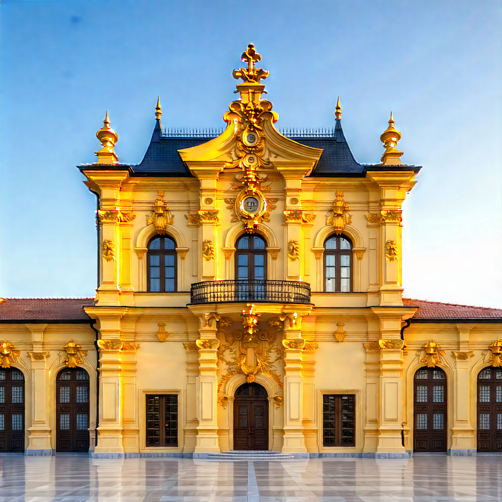 Urban Hdr Photography: Historic Building With Ornate Details With Large, Ornate