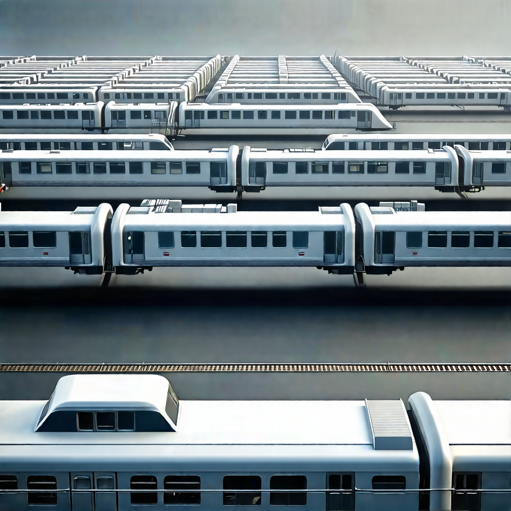 Urban Cinema 4D: Aerial view of transportation hub