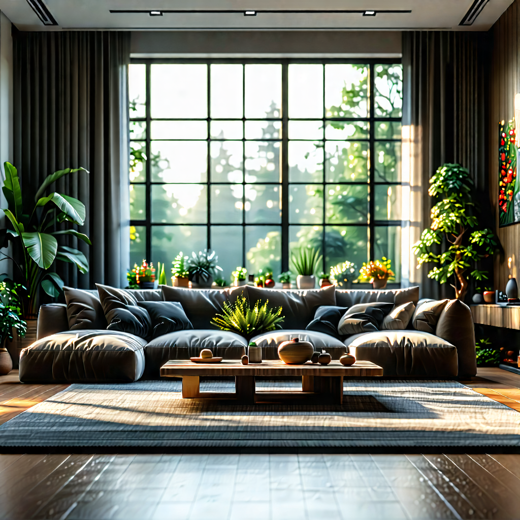 Lifestyle Professional Photography: Cozy living room with organized space