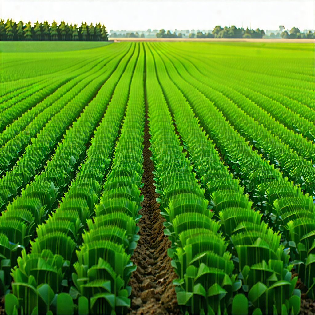 Tech Low Poly: Agricultural technology in tech office