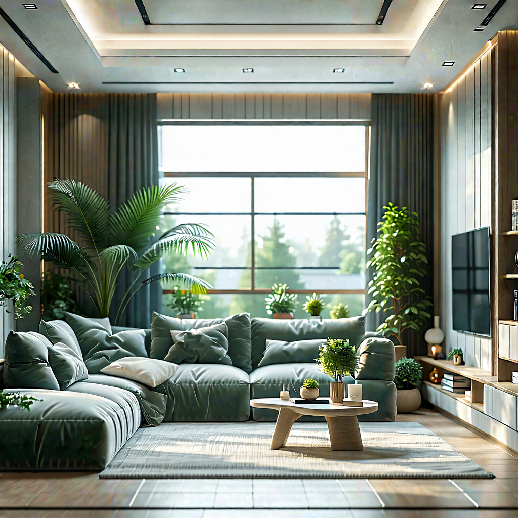 Lifestyle Blueprint Style: Cozy living room with organized space
