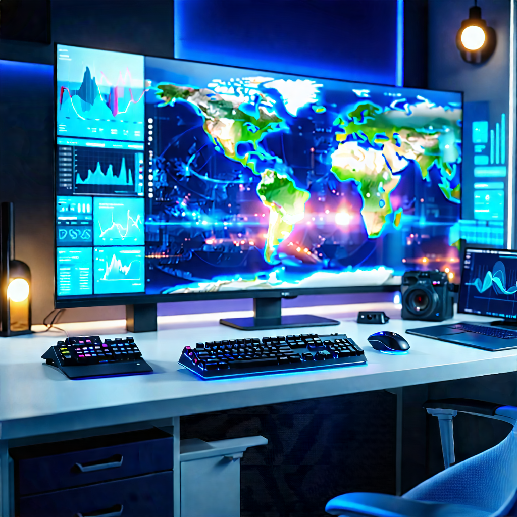 Tech Commercial Photography: Entertainment technology in tech office