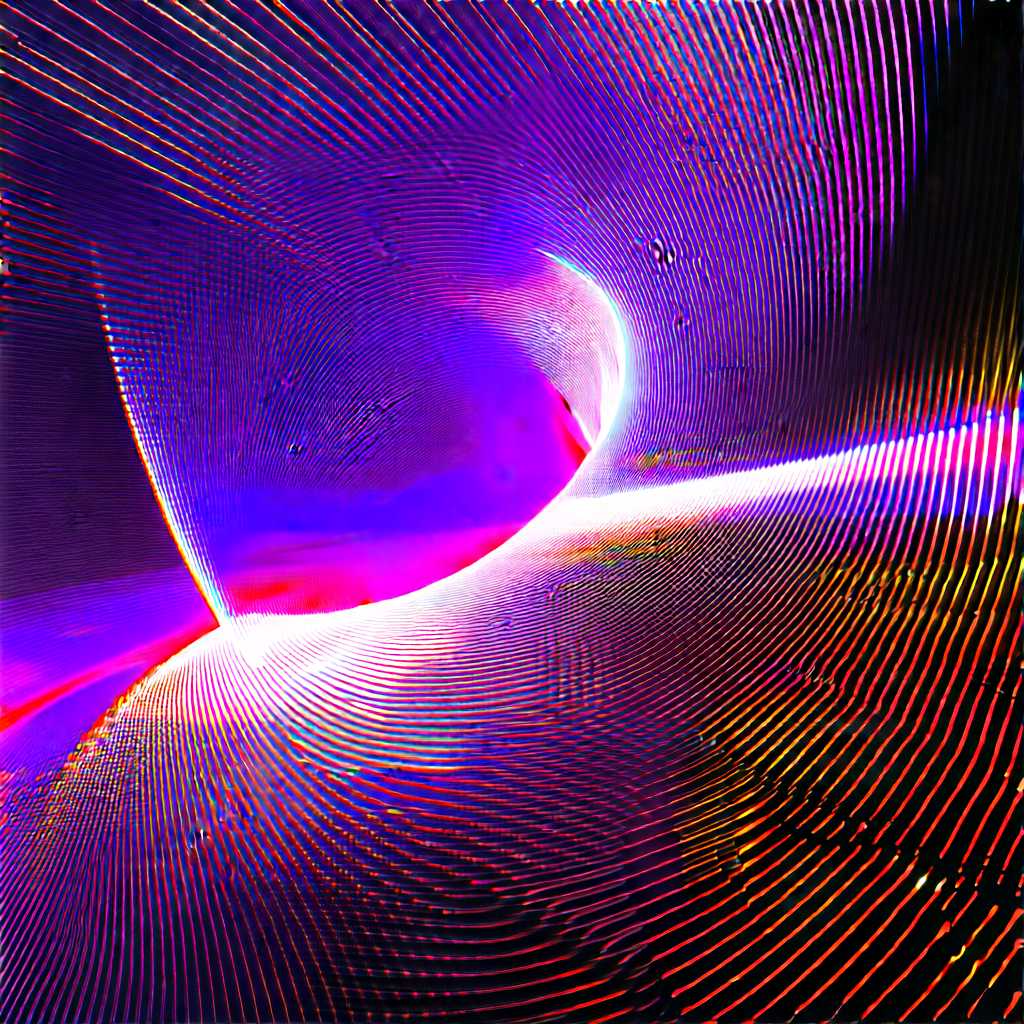 Abstract Infrared Photography: Abstract Interpretation Of Magnetic Fields With Colorful, Abstract