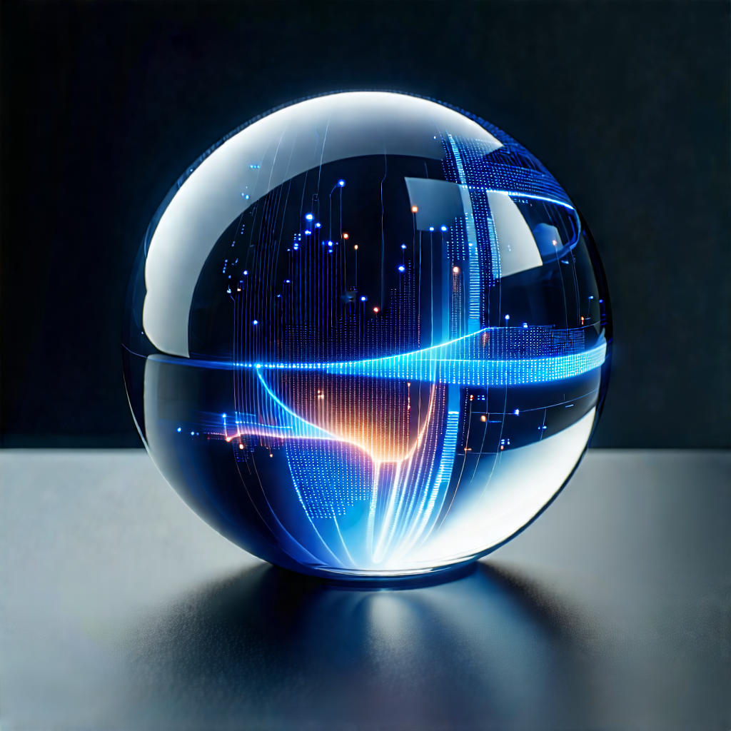 Tech Graphic Design: Big Data Visualization With Blue White
