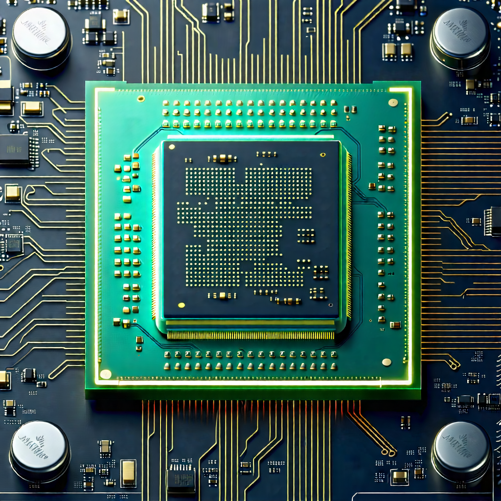 Tech Editorial Photography: Close-up of microprocessor