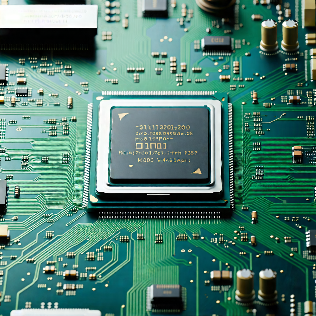 Tech Advertising Photography: Close-up of microprocessor