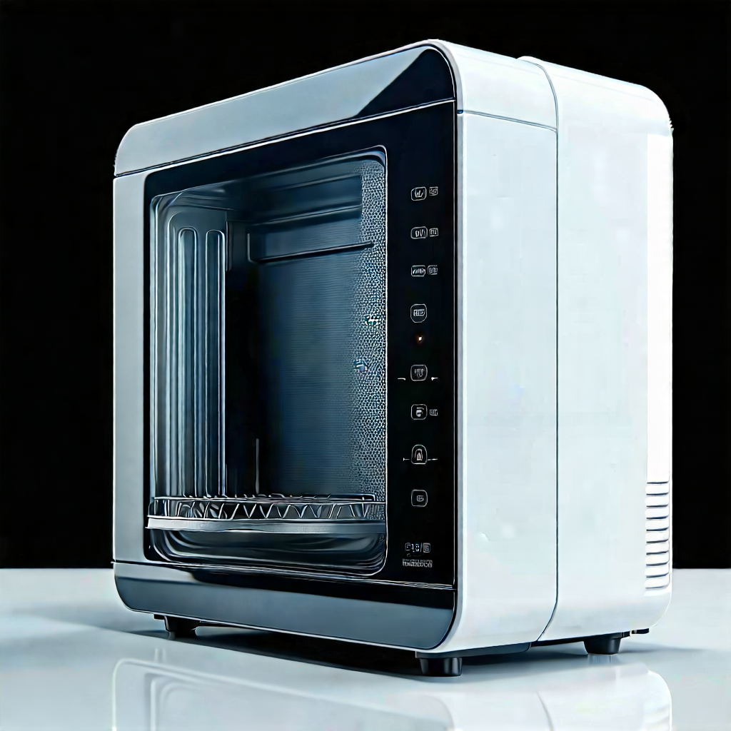 Tech Product Photography: Innovative Smart Appliance Design With White Microwave