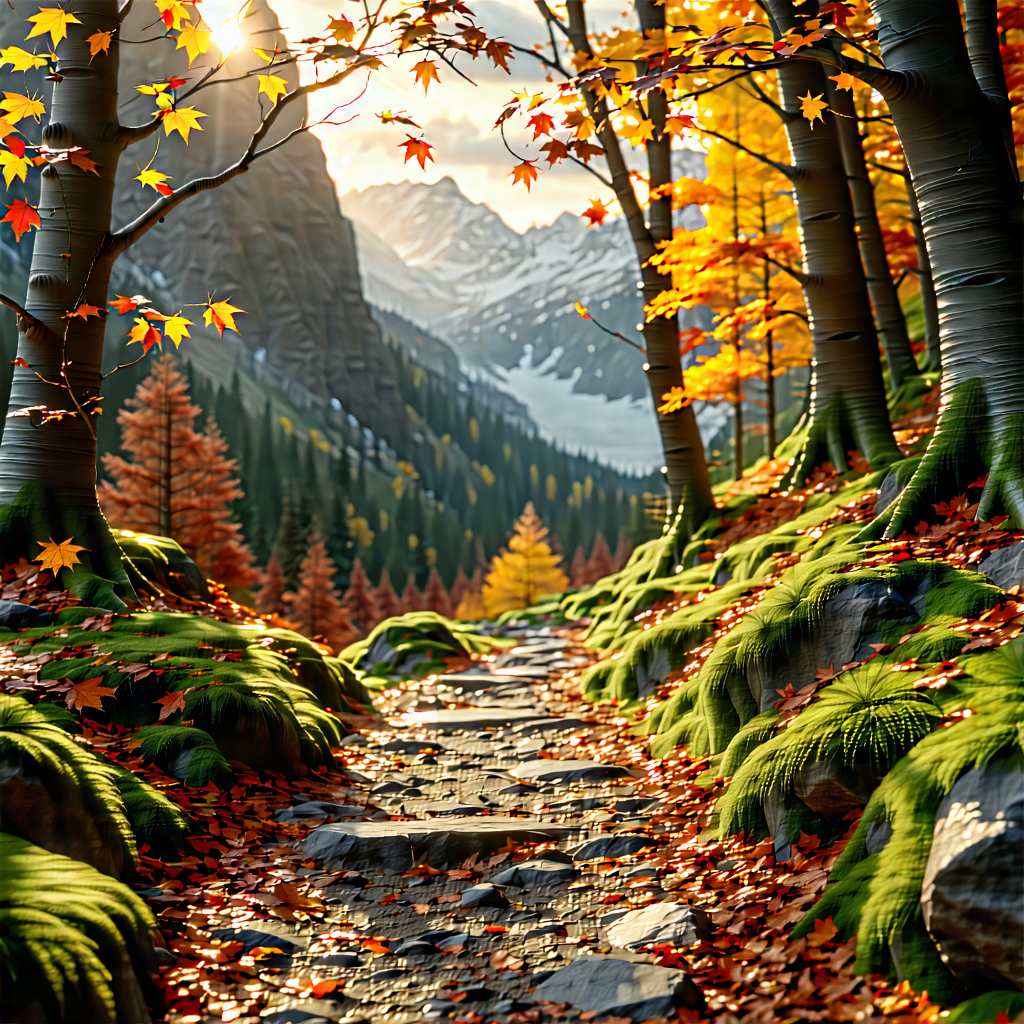 Lifestyle Architectural Photography: Autumn Hike During Winter With Beautiful Mountain