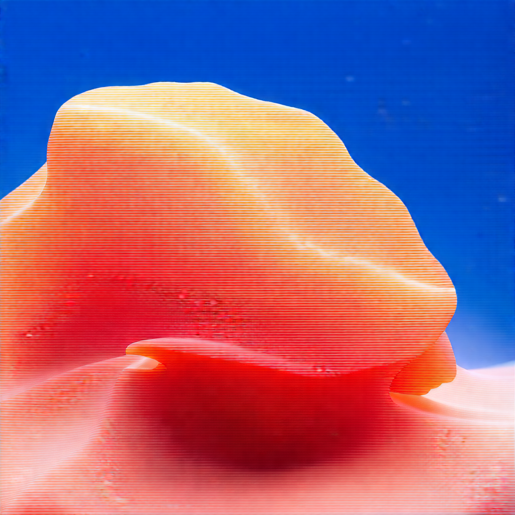 Nature Product Photography: Coral Reef In Summer With Vibrant Orange