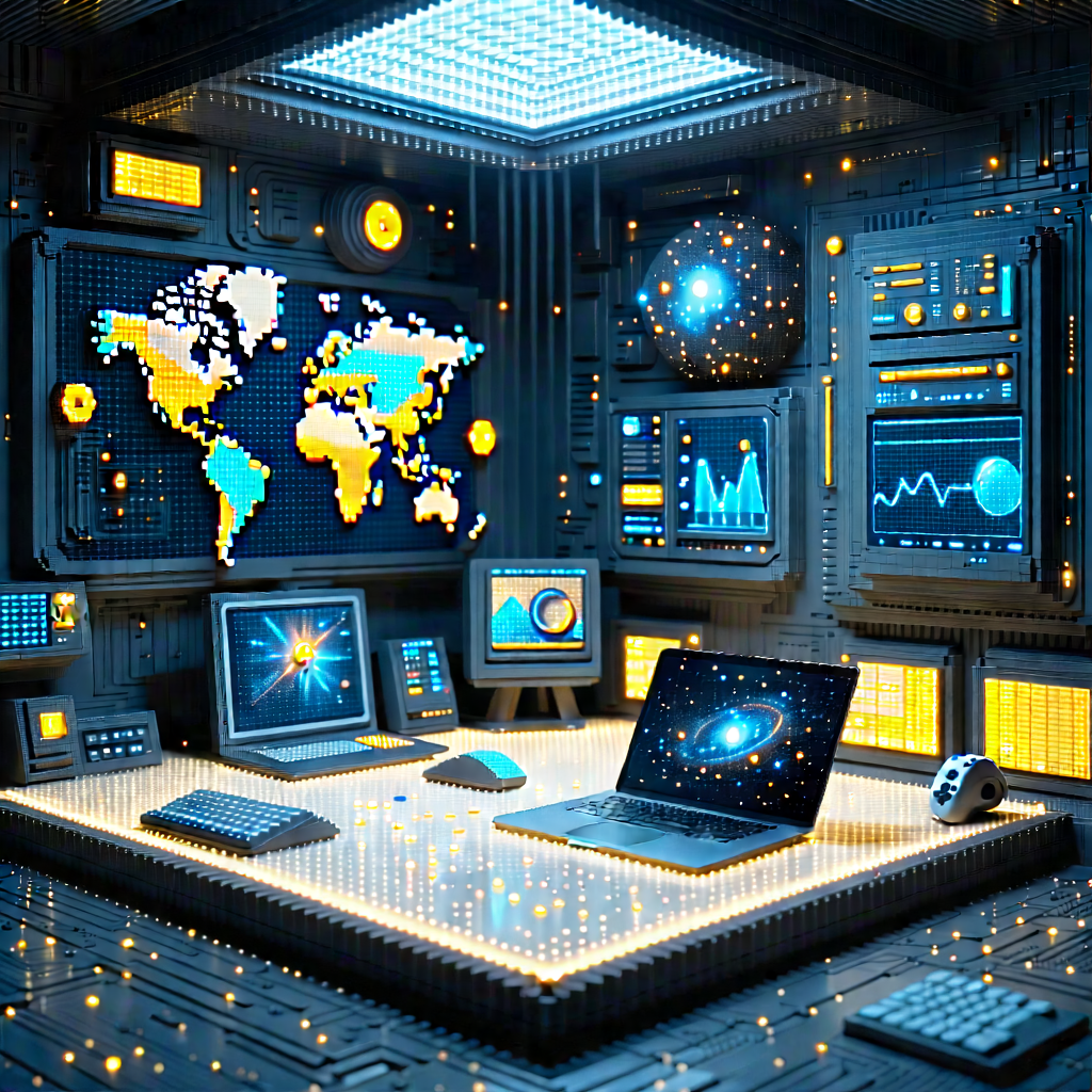 Tech Voxel Art: Educational technology in research center