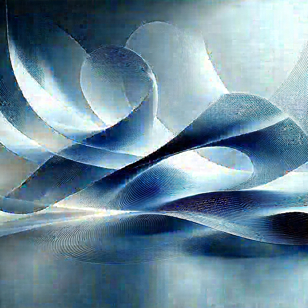 Abstract Concept Art: Kinetic Energy Captured In Abstract Form With Close-up Blue