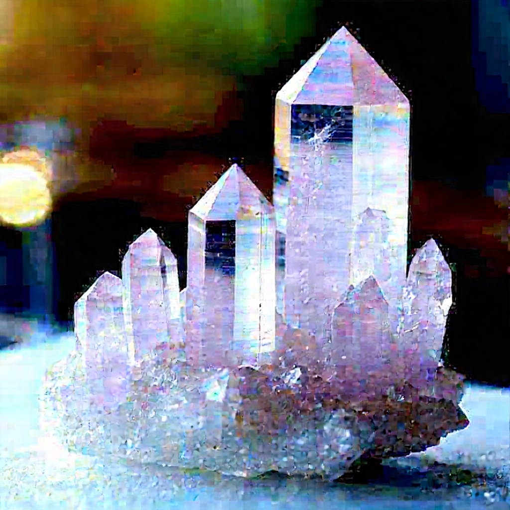 Abstract Macro Photography: Crystal Formation With Balance With Beautiful Crystal