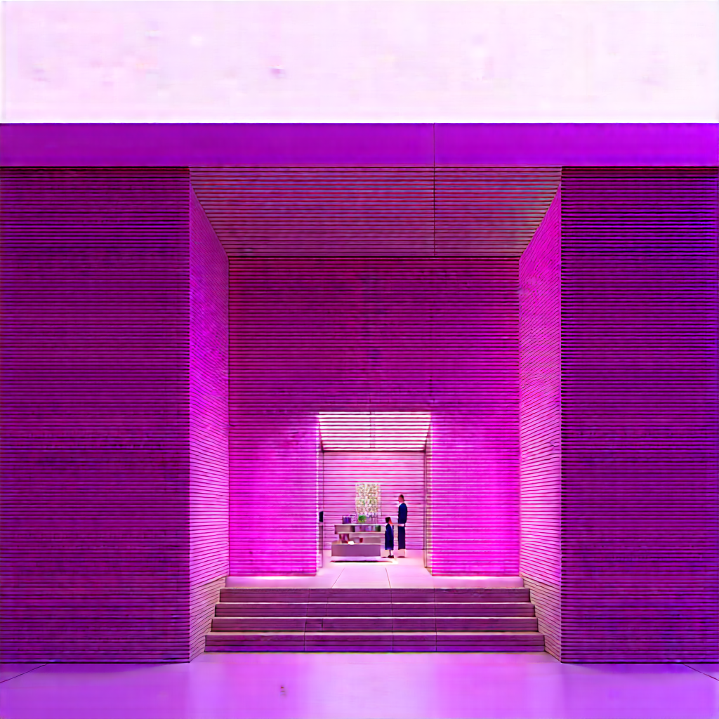 Urban 3D Render: Rooftop garden with shopping