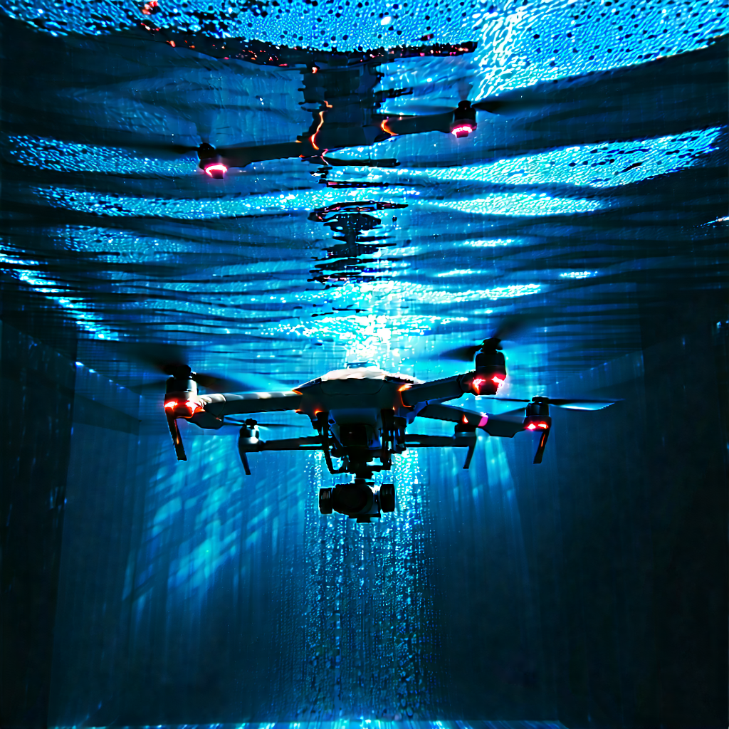 Lifestyle Drone Photography: Swimming in home gym