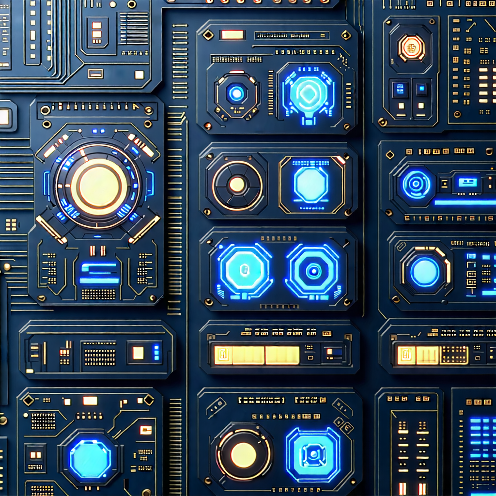 Tech Concept Art: Close-up of sensor array