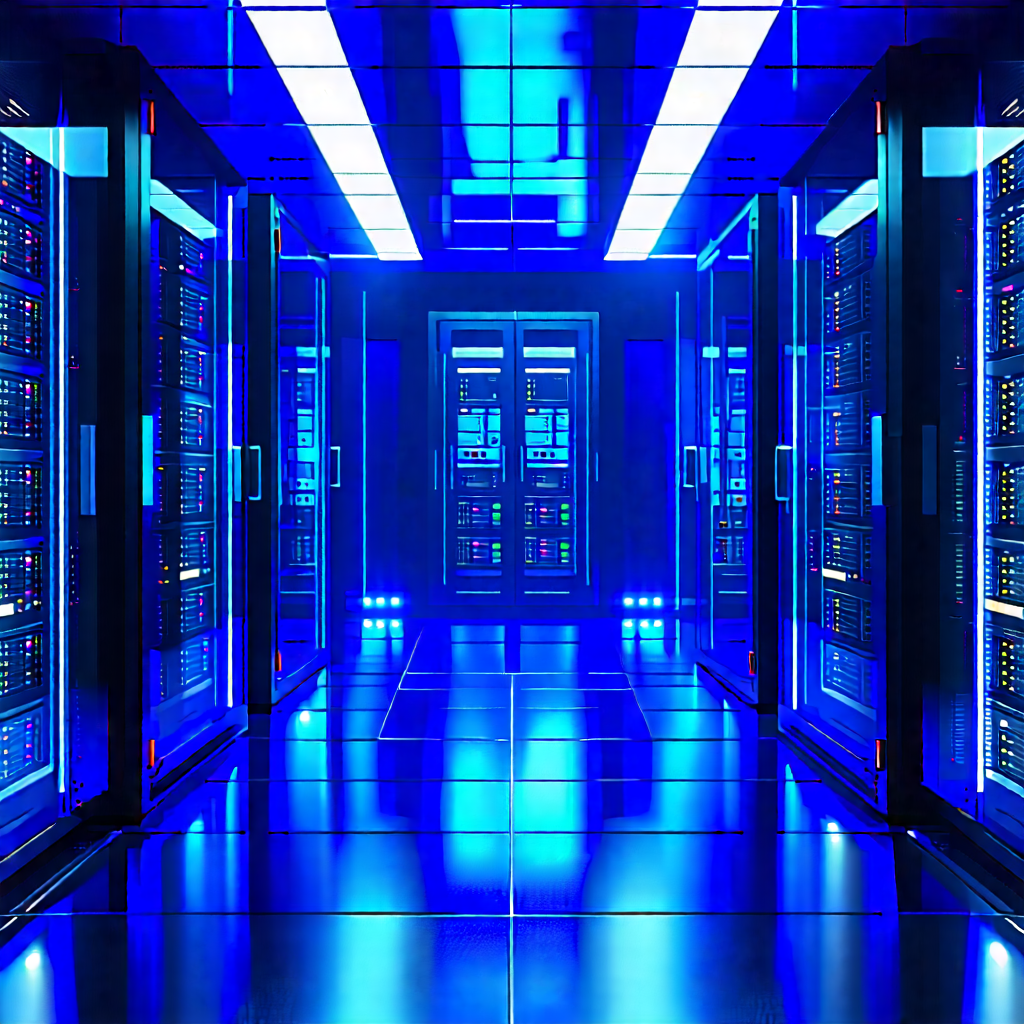 Tech Cinema 4d: Futuristic Server Room With Image, There