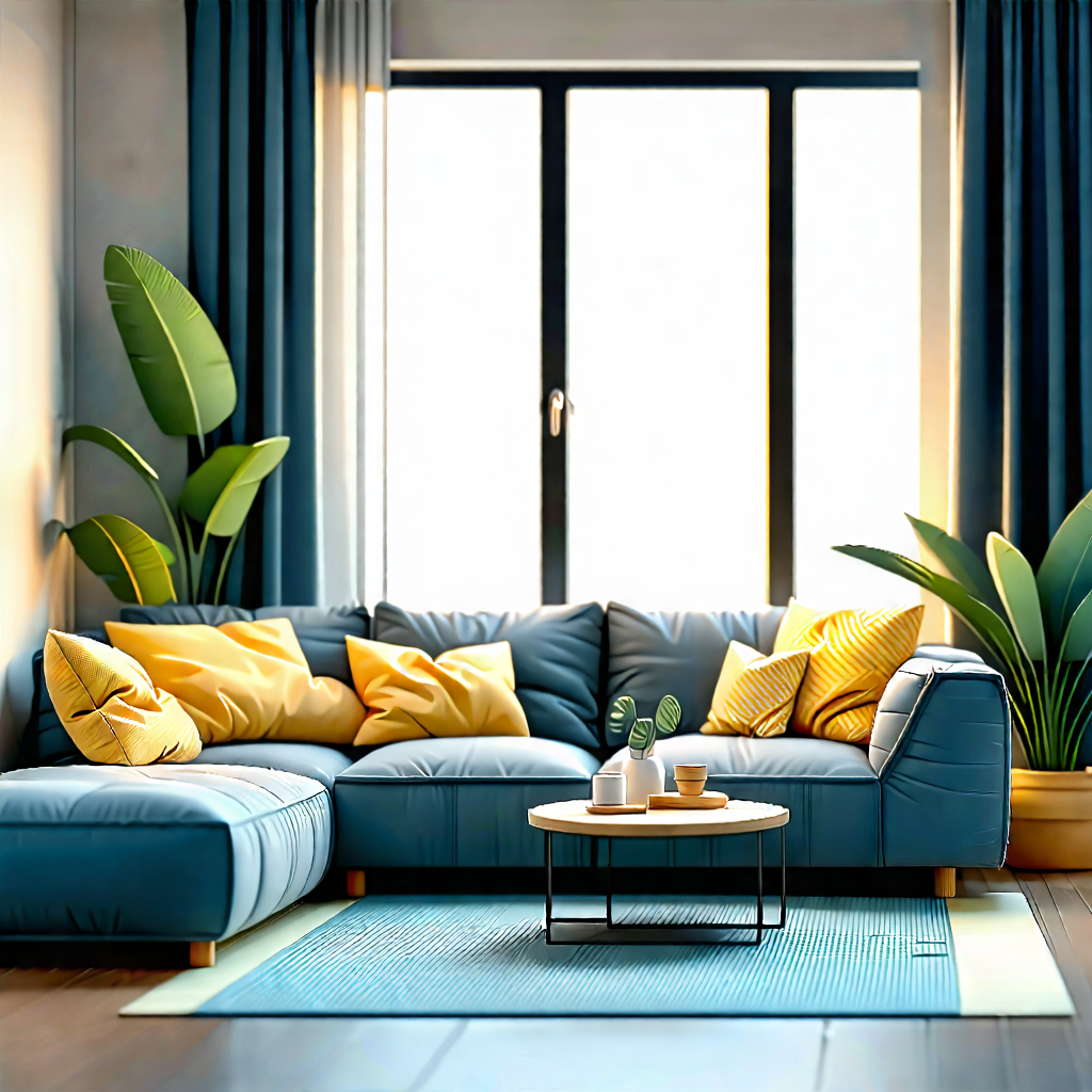 Lifestyle Isometric Design: Cozy Living Room With Comfortable Textiles With Image, There