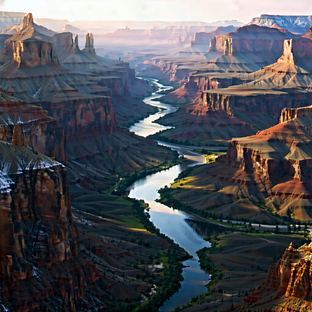 Nature Advertising Photography: Aerial view of canyon system