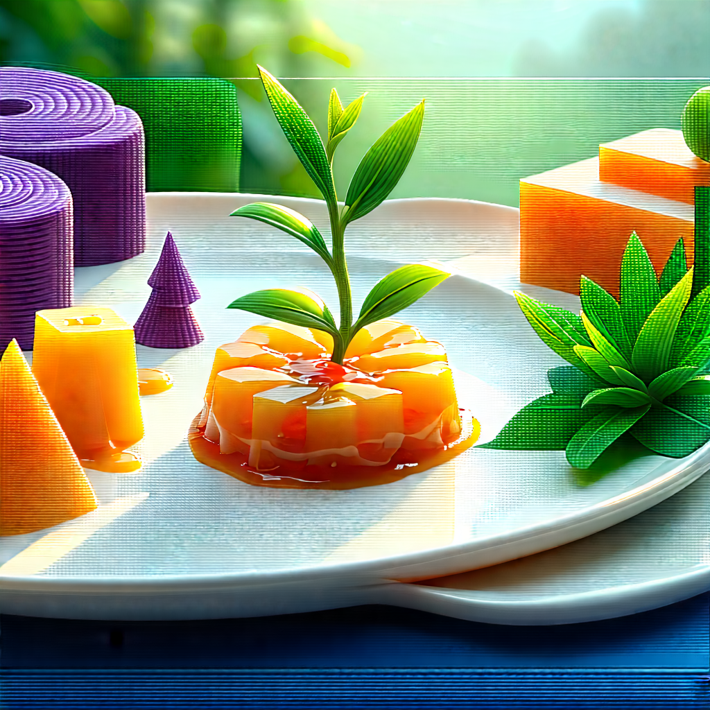 Lifestyle 3d Render: Plant-based Dish Prepared With Artistic Presentation With White Plate