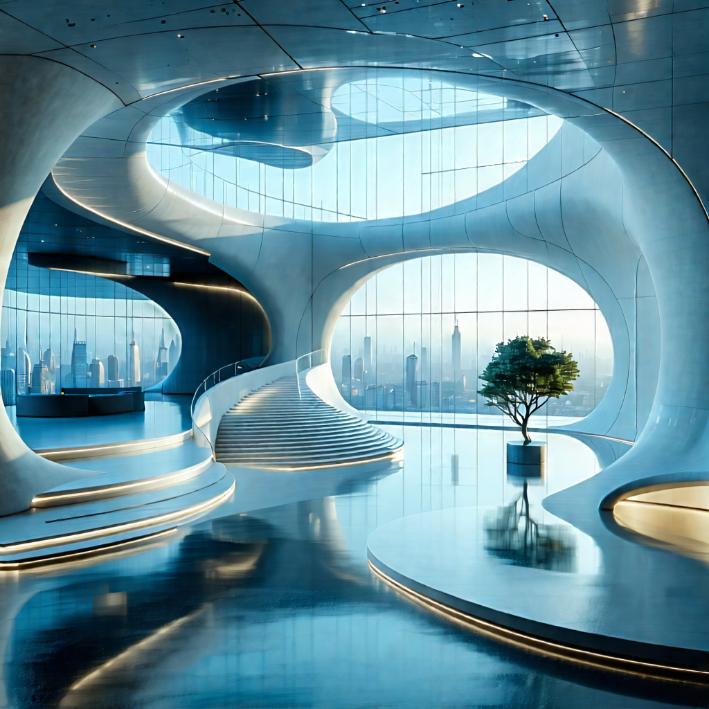 Tech Commercial Photography: Futuristic innovation hub