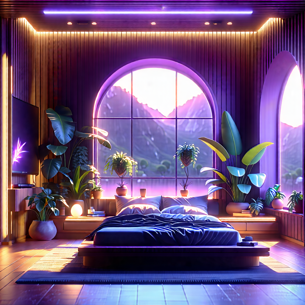 Lifestyle Cinema 4d: Bedroom Sanctuary With Plants And Natural Elements With Image, There