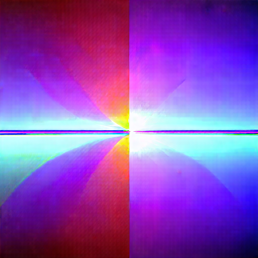 Abstract Vintage Film Photography: Infinity Represented Through Color Transitions With Brightly Colored,