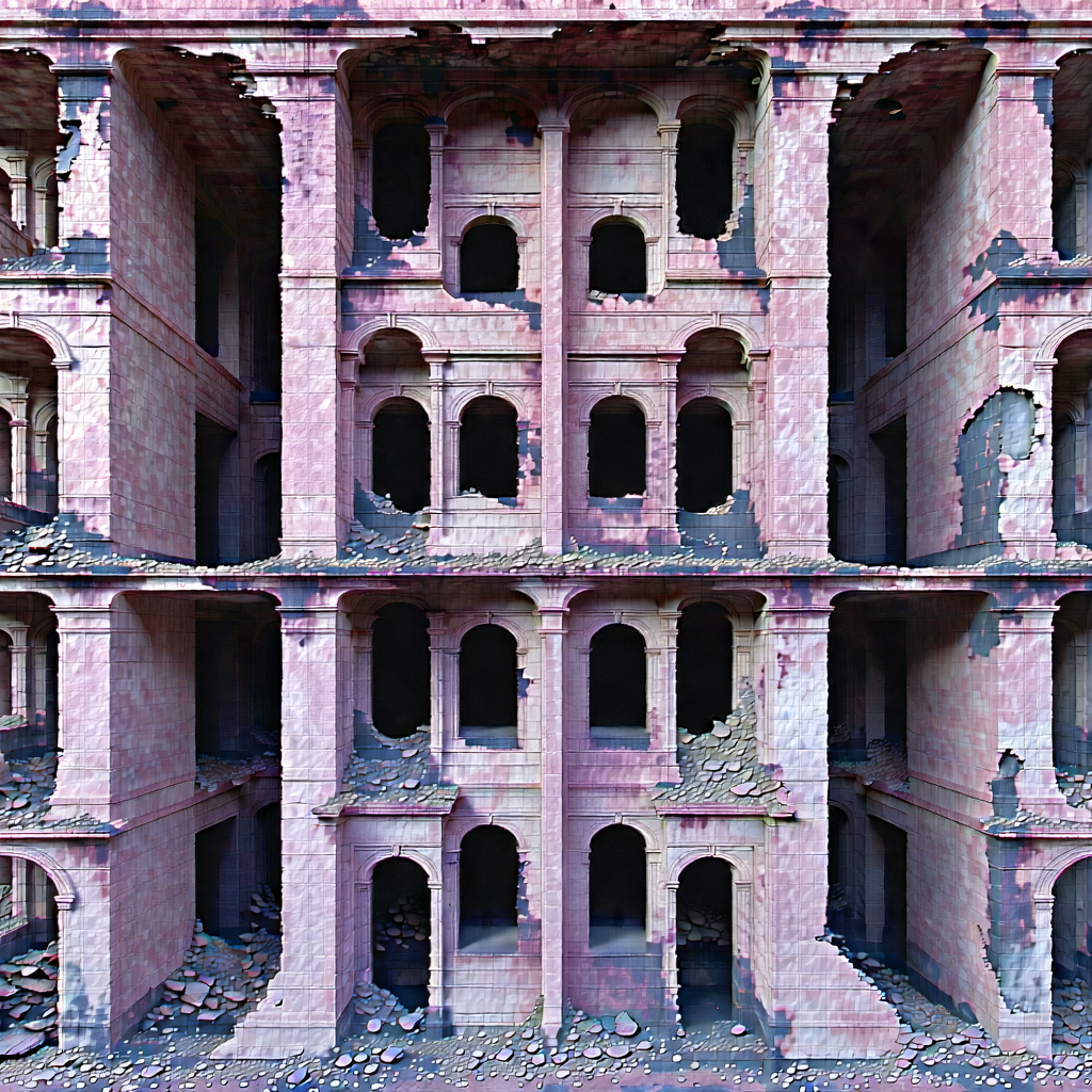 Abstract Infrared Photography: Decay Represented Through Repeating Patterns With Image, There