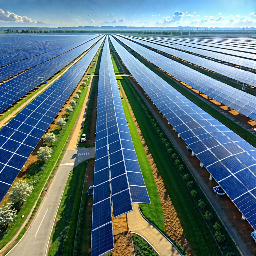 Tech Tilt-shift Photography: Innovative Renewable Energy (design:1.42) With Large Field