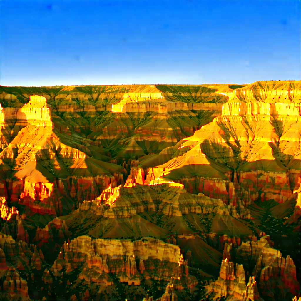 Nature Editorial Photography: Canyon During Blue Hour With Beautiful Landscape