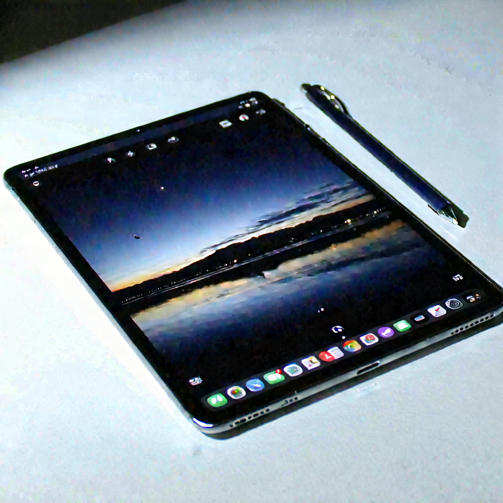 Tech Stock Photography: Tablet With Streaming Content With Tablet Computer