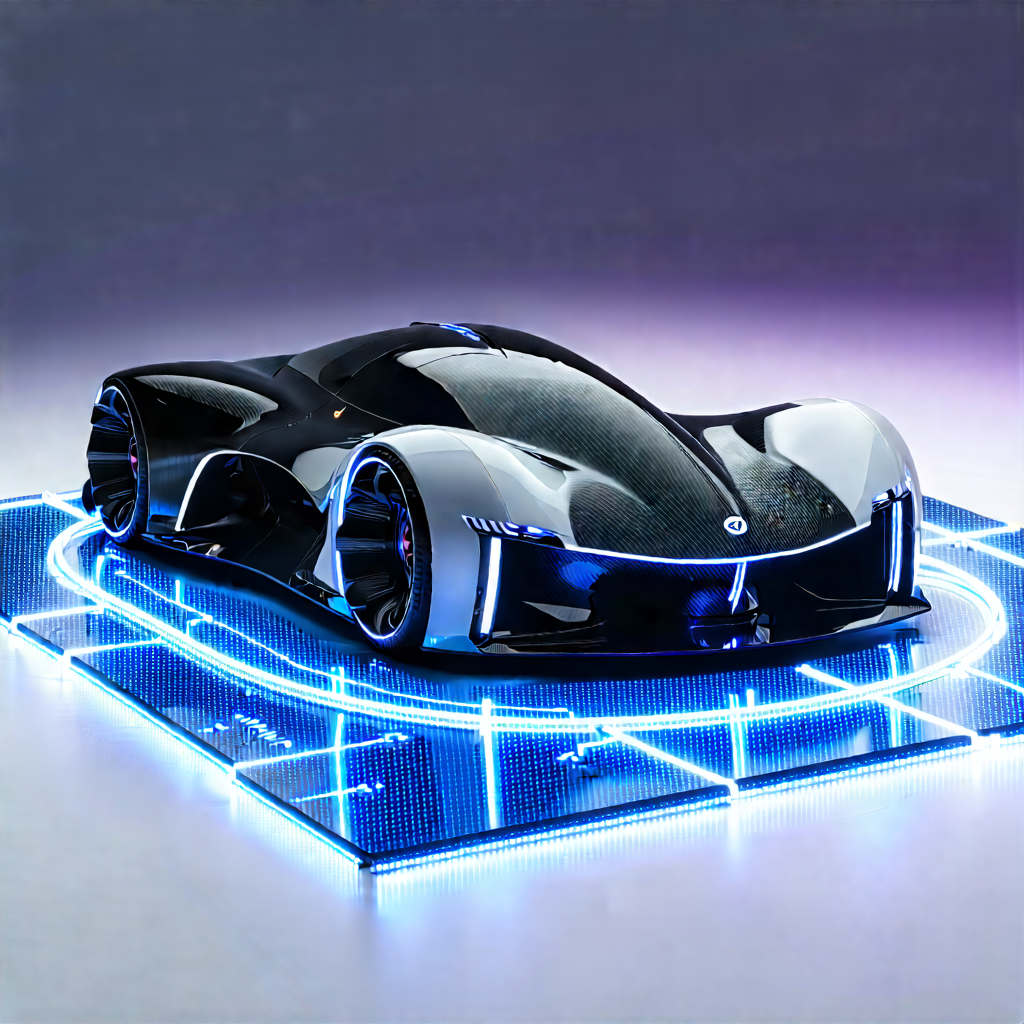 Tech Advertising Photography: Innovative Electric Vehicle Design With Futuristic Sleek