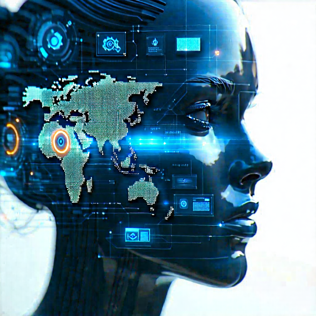 Tech Infographic Style: Digital transformation visualization