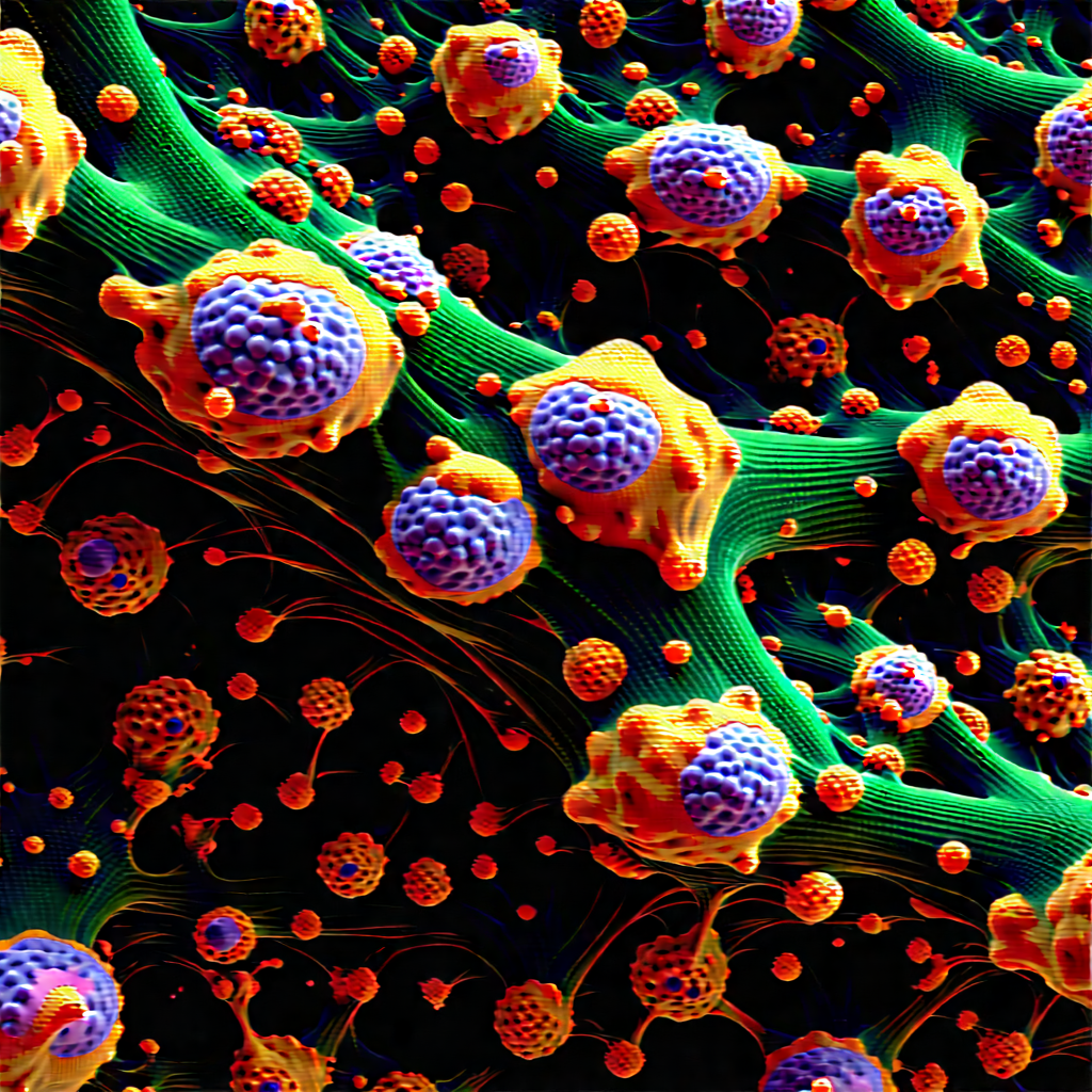 Abstract Professional Photography: Abstract Interpretation Of Cellular Structures With Image, There