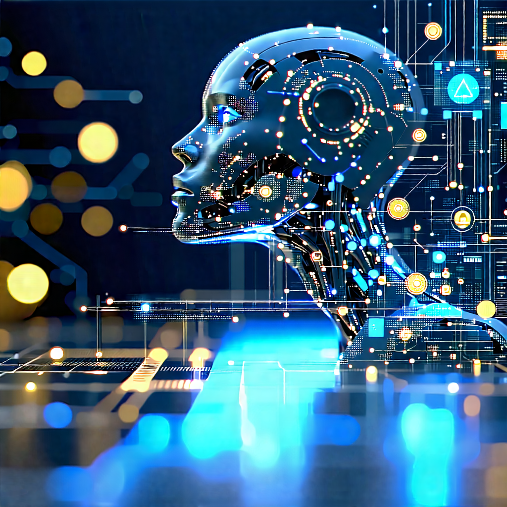 Tech Flat Design: Machine learning visualization