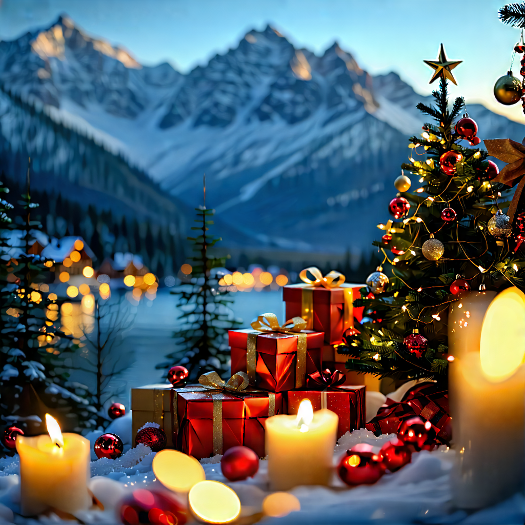 Lifestyle Landscape Photography: Holiday Celebration During Holiday Season With Beautifully Decorated