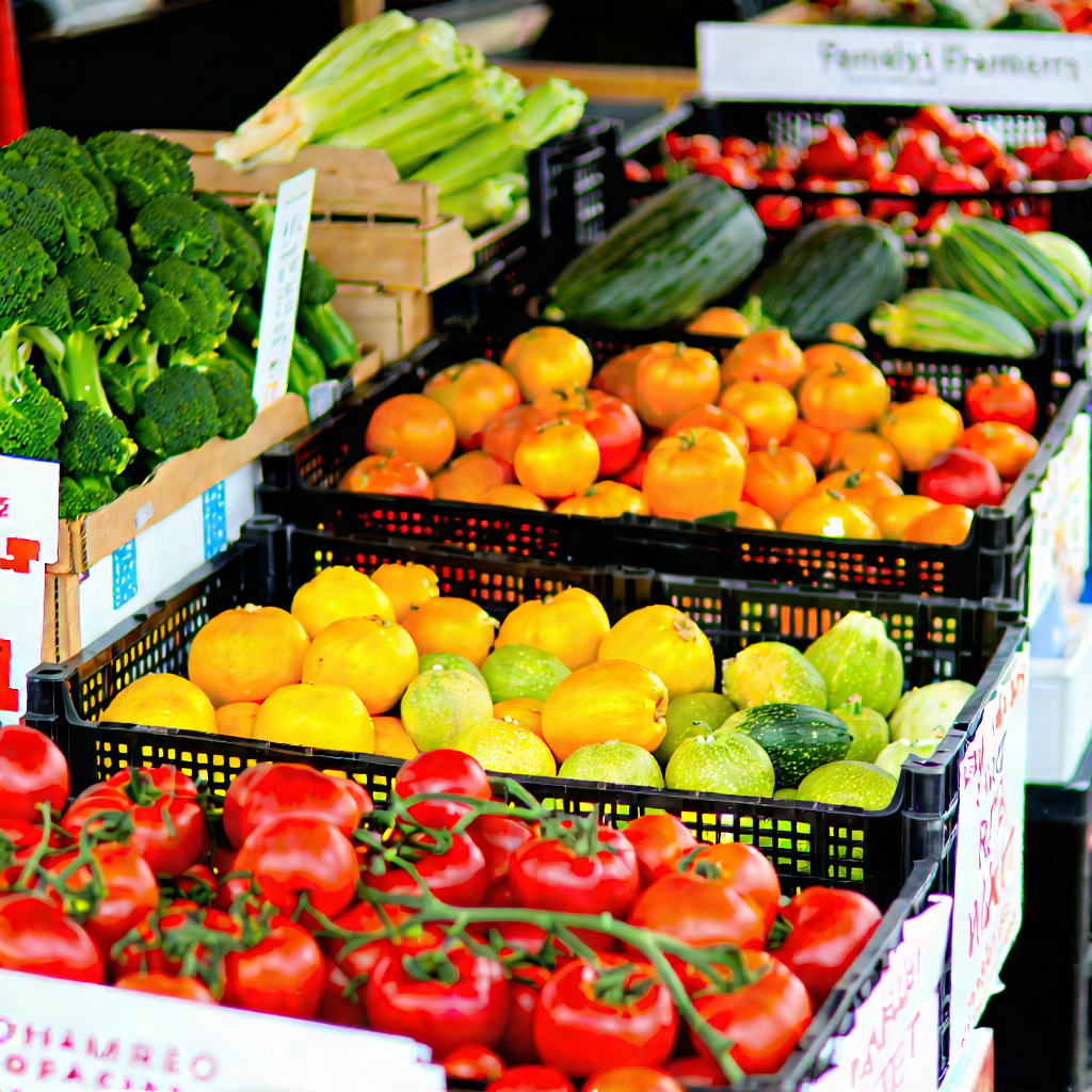 Urban Professional Photography: Urban farmers market scene