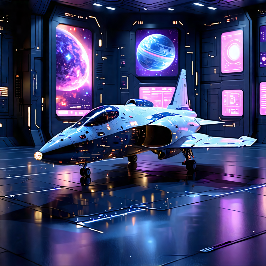 Tech Concept Art: Aerospace Technology In Tech Office With Image, There
