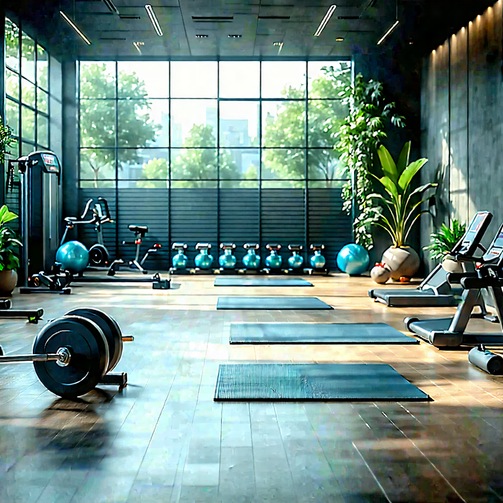 Lifestyle Commercial Photography: Wellness scene with fitness equipment