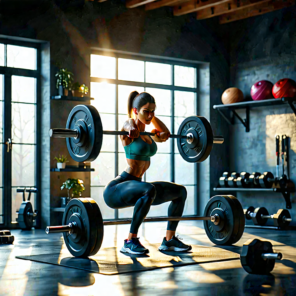 Lifestyle Long Exposure Photography: Strength training in home gym