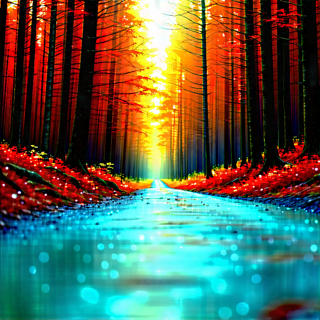 Nature Product Photography: Path Through Dense Forest With Serene Forest